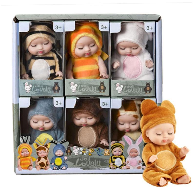 

Трансграничная 3-дюймовая кукла-симуляция сна Rebirth Doll Girl Princess Sleeping Children Toy Gift Box Wholesale Bjd Doll 18.5 разноцветный/серый