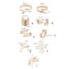 Baroque Arm Chain Delicate Coils Armlet Armband Open Bangle for Beach
