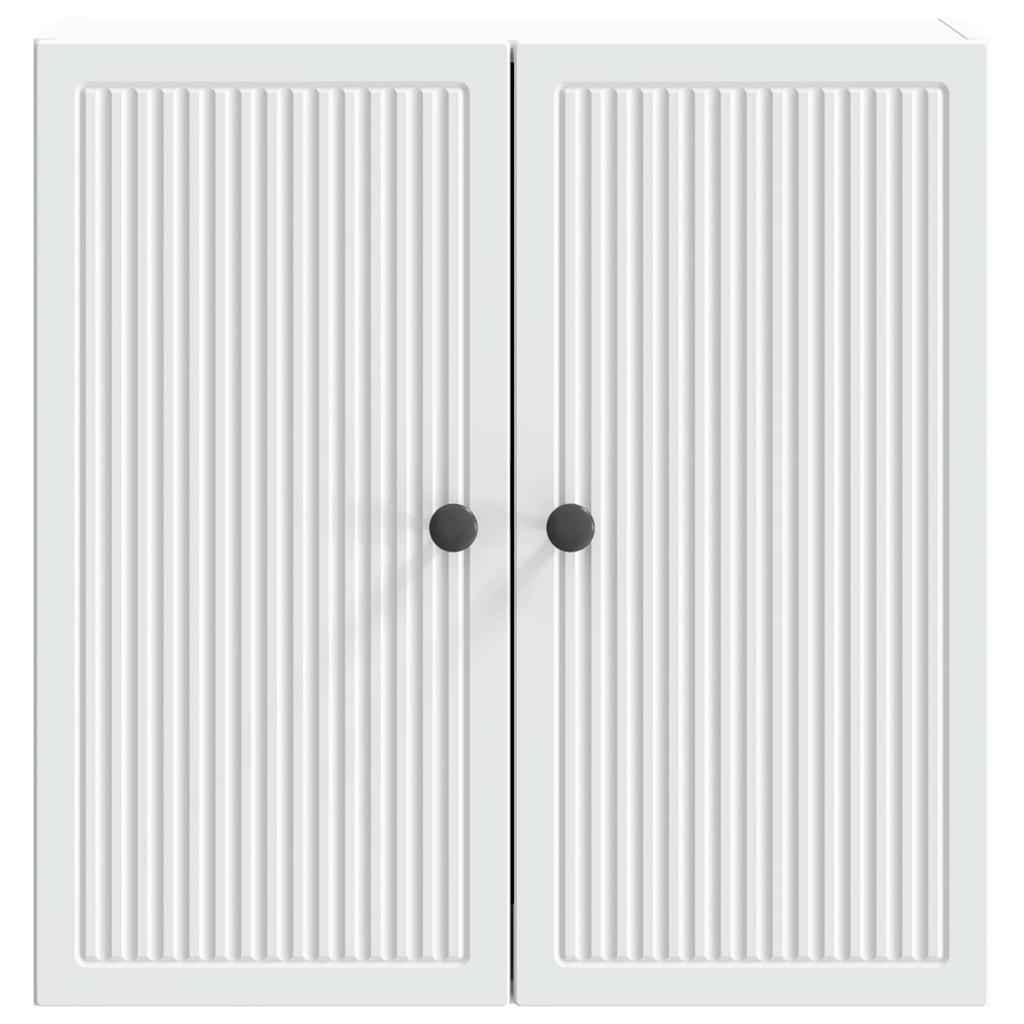 Wall Mounted Cabinet White 59 X 31 X 60 Cm Engineered Wood