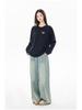 Women's 2025 American Style Pure Cotton Long-Sleeve T-Shirt: Loose Fit, Ideal for Autumn/Winter.