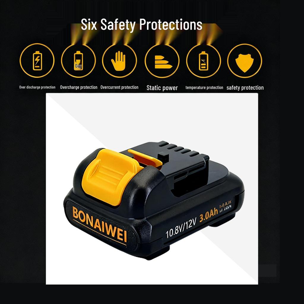 Compatible with DEWALT 10.8V 12V DCB120 Battery & DCB112 Charger for Hand Drill/Screwdriver