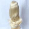 Linfairy 8-9 Inch 13 Scale Doll Wig Figure Doll BJD Long Curly Center Wig (Light Blonde)