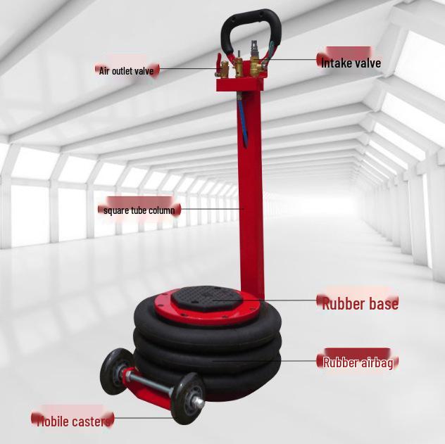 3T5T6T Pneumatic Airbag Jack: Portable Horizontal Folding Design