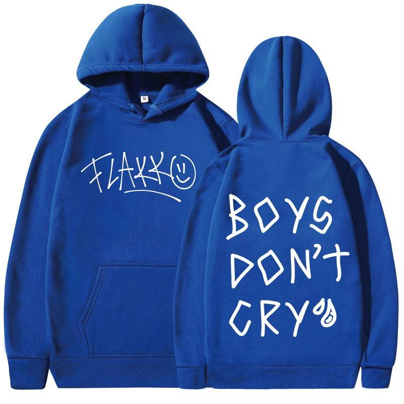 Rels B Flakk Smile Bluzy Chłopcy Nie Płaczą Nadruk z Literami Mężczyźni Kobiety Modna Bluza z Kapturem Hip Hop Oversize Pulower Streetwear