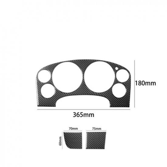 3Pcs Carbon Fiber Speedometer Cover Trim For Tahoe/Silverado/Yukon/Sierra