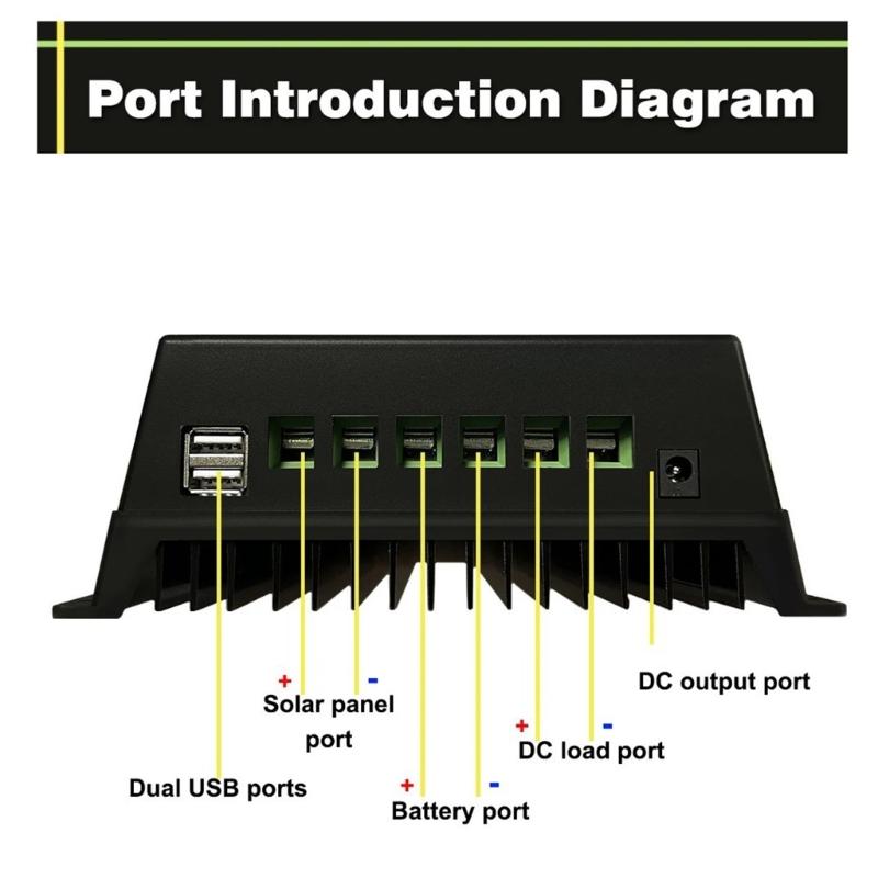 200A MPPT Solars Systems Controllers Weather Resistant Housing Efficient Power Management for Campers Residential