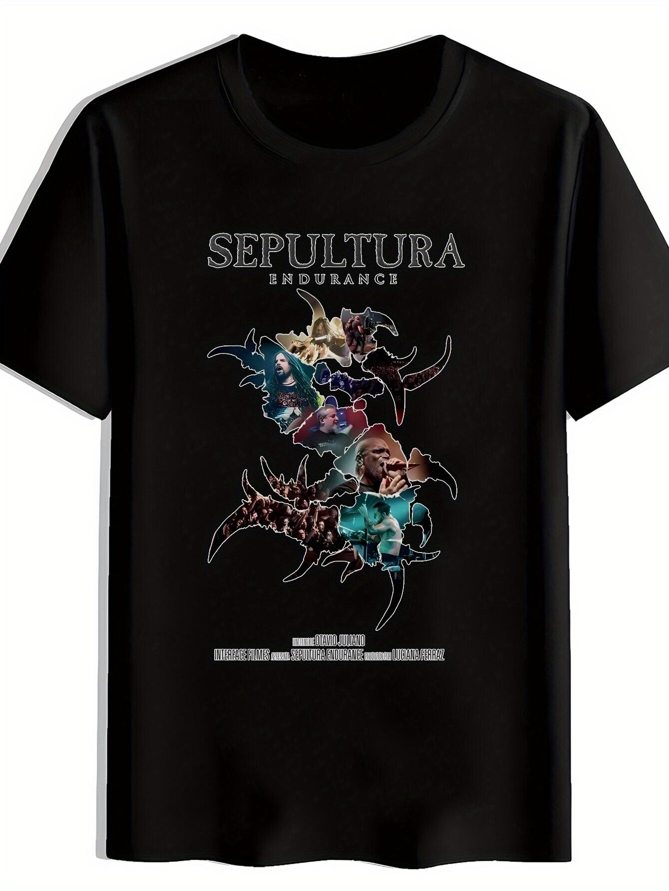 Retro Rock Band Graphic T-shirt - Short Sleeve XXL