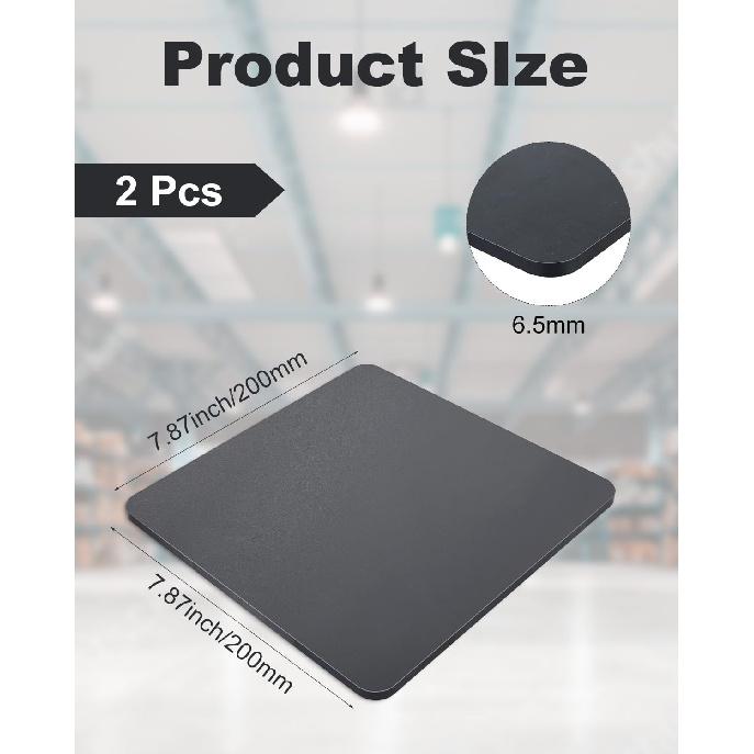 2 Pcs 8" x 8"x1/4" Steel Plate, A36 Square Hot Rolled Steel Base Plate, 1/4 Inch Thick Weldable Metal Plate for Structural Support and Industrial Use
