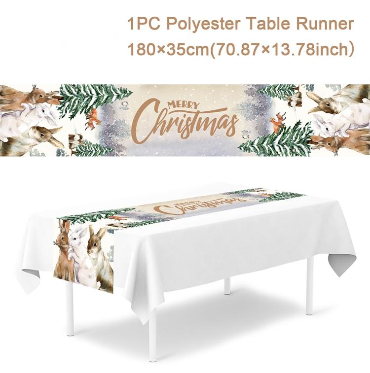 2025 Christmas Table Runner Merry Christmas Decorations For Home Tablecloth Navidad Noel Kerst Xmas Gifts New Year 2025 Natal