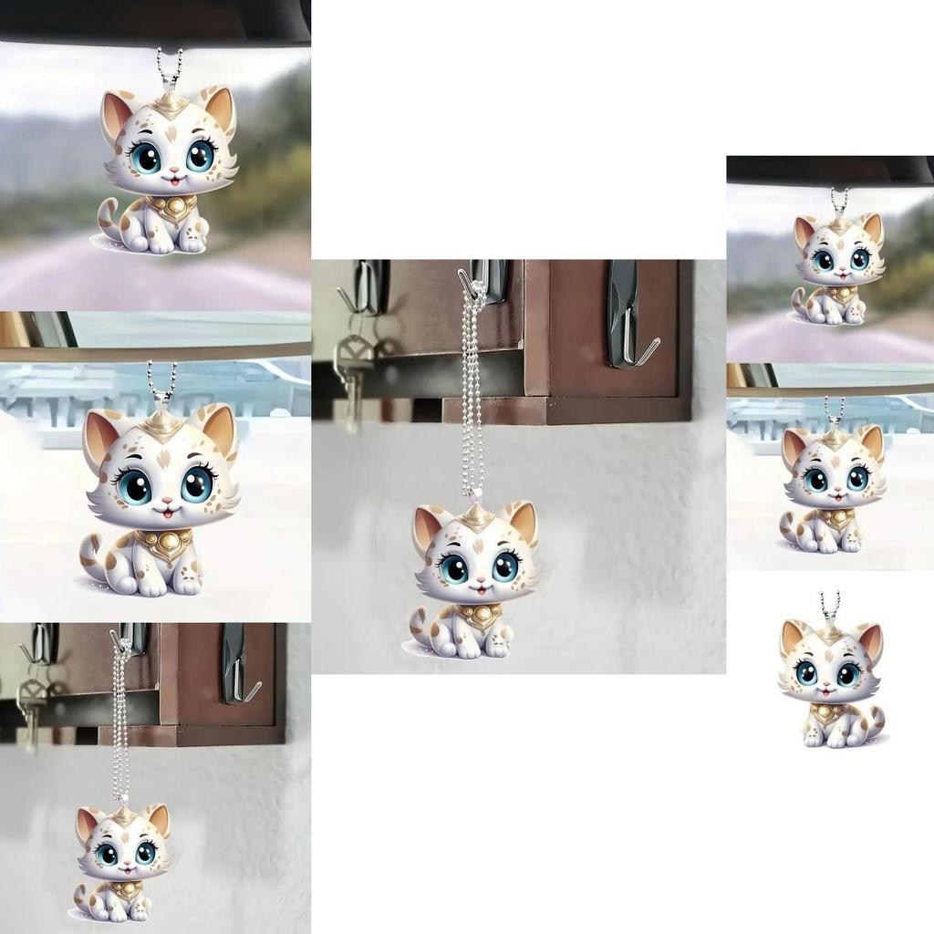 Charming Acrylic Animal Hanging Ornament For Car Interior Decoration In Vibrant Style