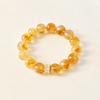 Natural Yellow Topaz Bracelet, Glittering Ice-flake Bracelet, Symbiotic Lucky Charm Bracelet