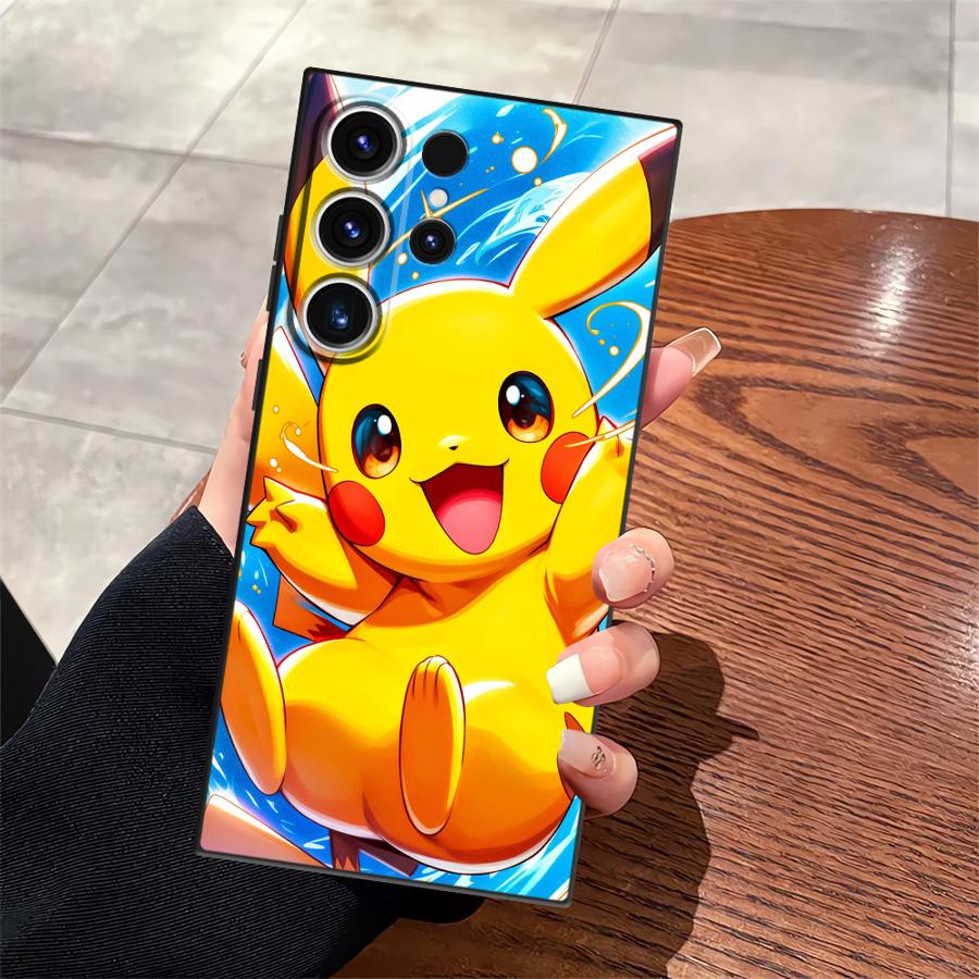 Cute Pokemon Pikachu Case for Samsung Galaxy S26 S10 S9 S24 Plus S23 S20 S21 FE S25 Ultra Note 20 Ultra 8 9 10 Funda Phone Cover