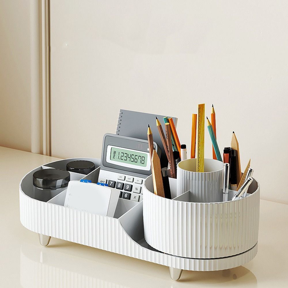 Anti-slip 360°Rotating Cosmetics Storage Box Large Capacity Makeup Organizer  Dressing Table