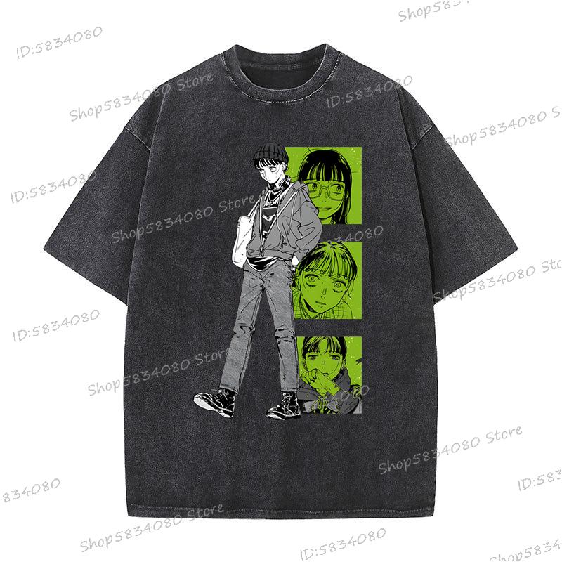 2025 The Guy She Was Interested TShirt Unisex Fashion Casual Tee Tops Unisex Women Anime Unisexga Vintage Wash 100 Cotton Tshirt