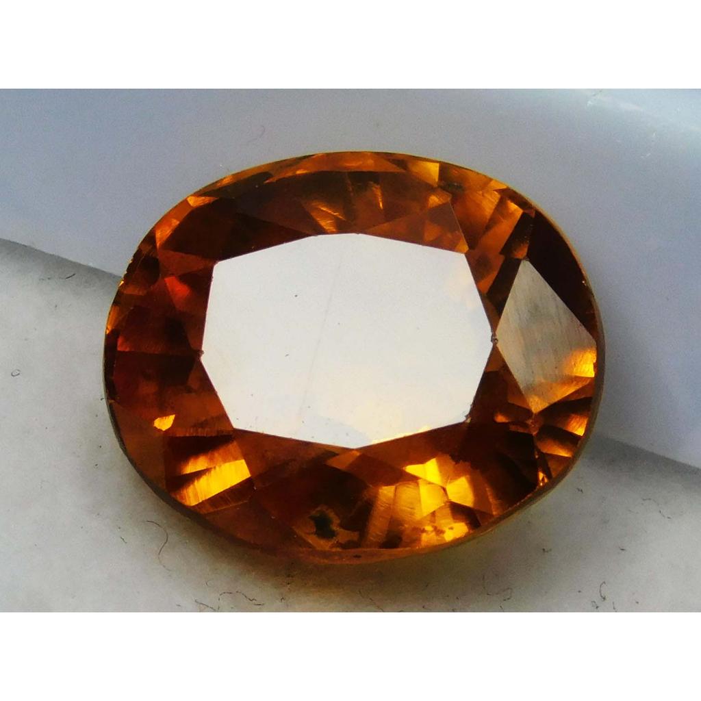 12.33 Carat Natural Fire Orange Sapphire Oval Cut Sparkling Gems A+