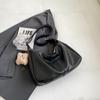 Trendy Slouchy Shoulder Bag for Women PU Leather Large Capacity Underarm Bag Retro Ladies Hobo Tote Bag