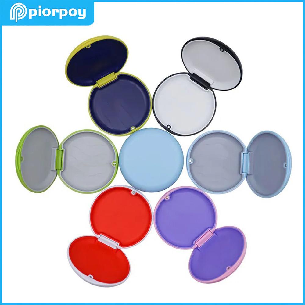 PIORPOY 1Pcs Dental Retainer Box Case Orthodontic Case Magnetic Aligner Mouth Guard Oral Hygiene Oral Care Organizer Denture NEW