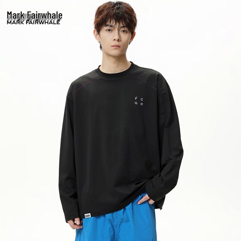 

Mark Fairwhale Men s Summer Contrast Stitch Raglan Long Sleeve T-Shirt M