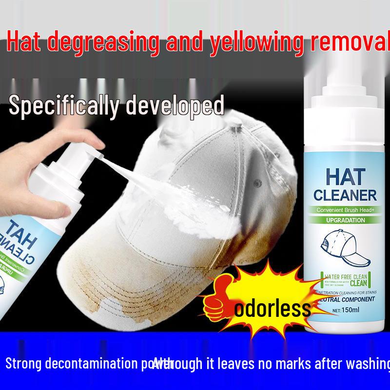 Waterless Hat Cleaner for Baseball Caps & Fisherman Hats - Removes Sweat and Stains
