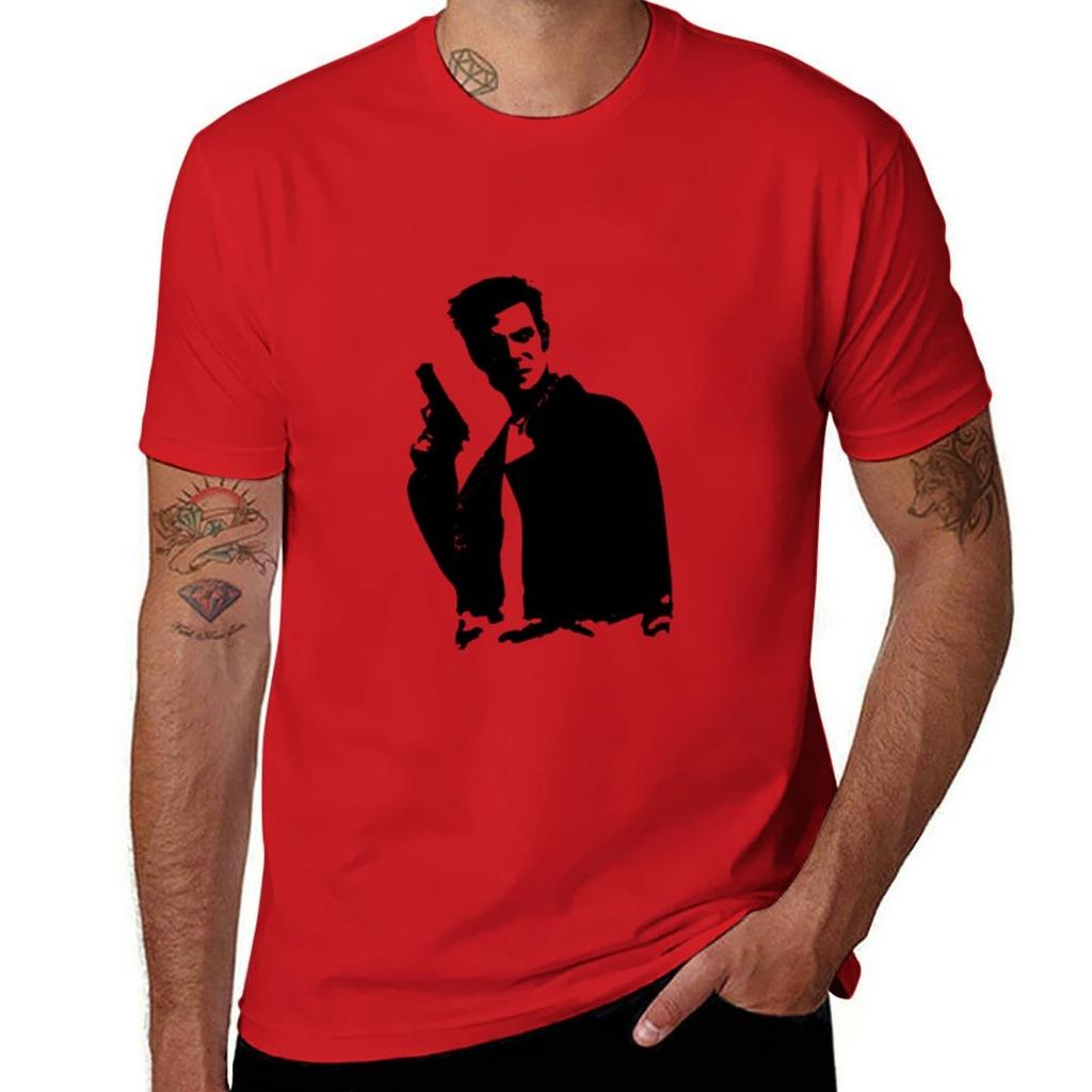 Max Payne Design Classic Tshirt Short sleeve tee customizeds kawaii clothes mens vintage t shirts