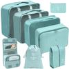 8Pcs Foldable Travel Organizer Set Large Capacity Luggage Storage Bags Portable Wardrobe  Underwear