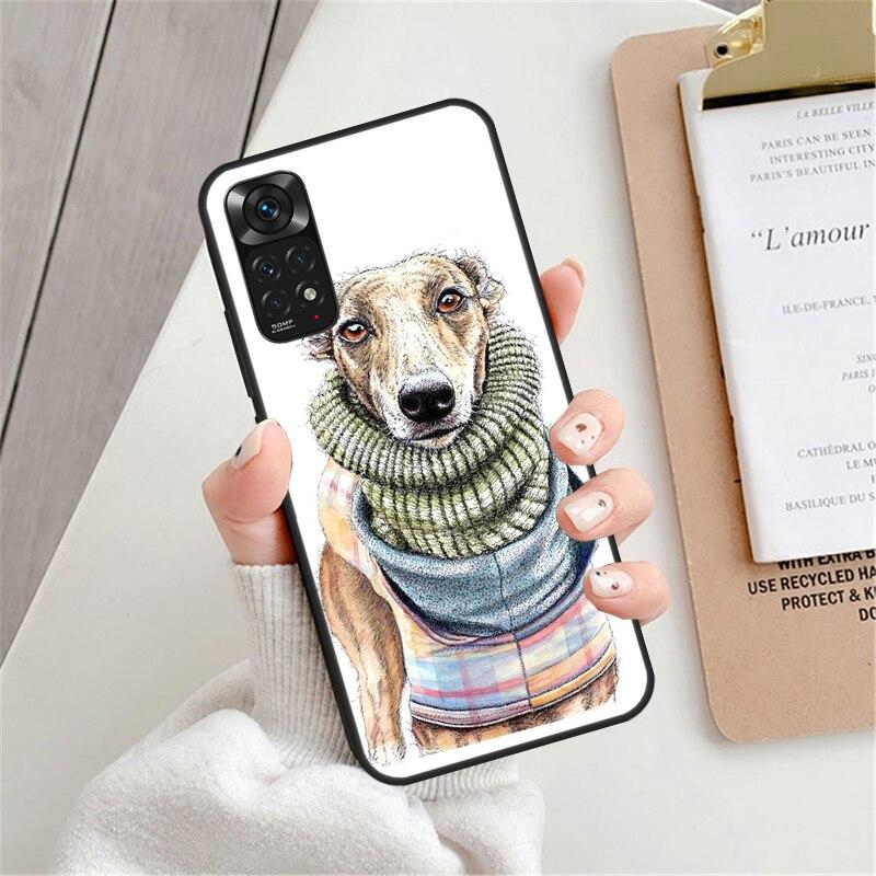 Galgo Greyhound Hund Hülle Für Xiaomi Redmi 9 10 9C 10A 10C Hülle Für Redmi Note 7 8 9 10 11 Pro 8T 9S 10S 11S