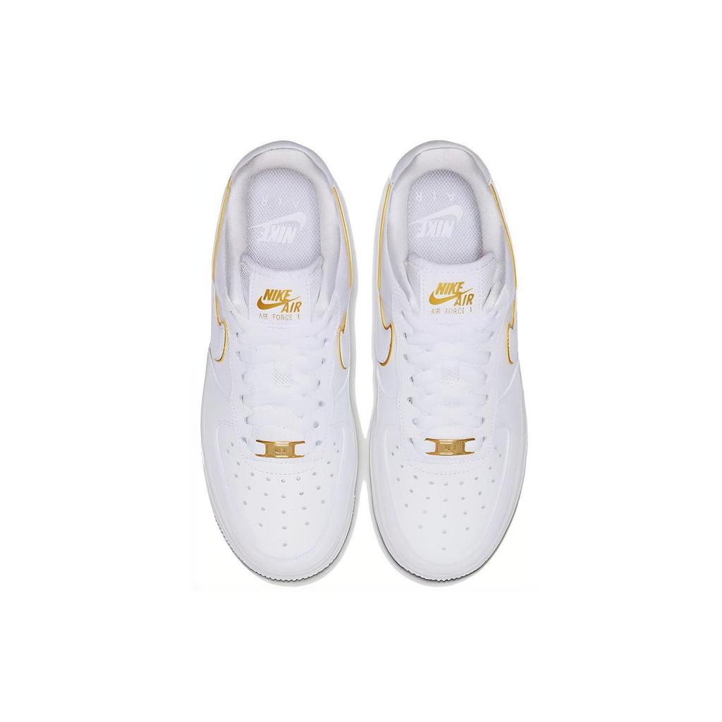 Nike Air Force 1 Low Bianco Oro Swoosh Donna AO2132-102