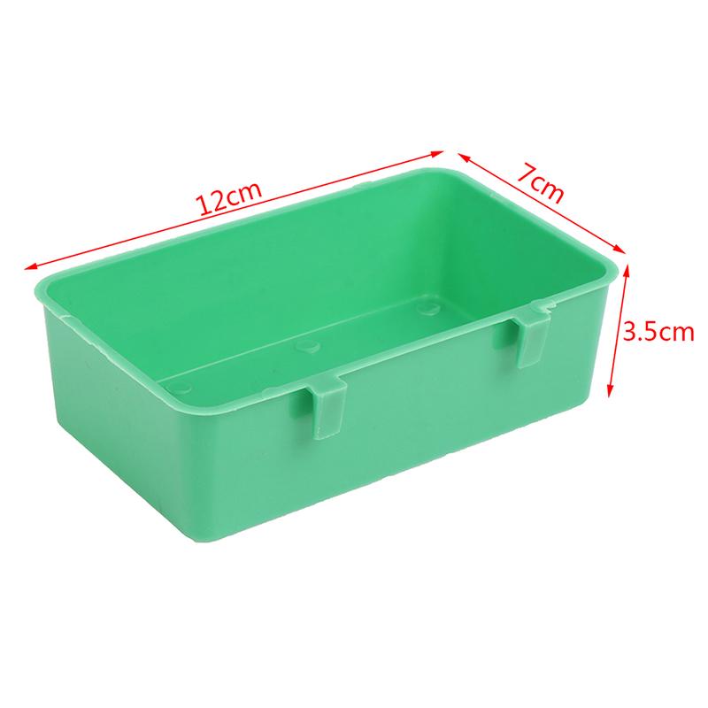 5Pcs Multifunction Food Tray Parrot Bathtub Animal Cage Standing Wash Shower Box