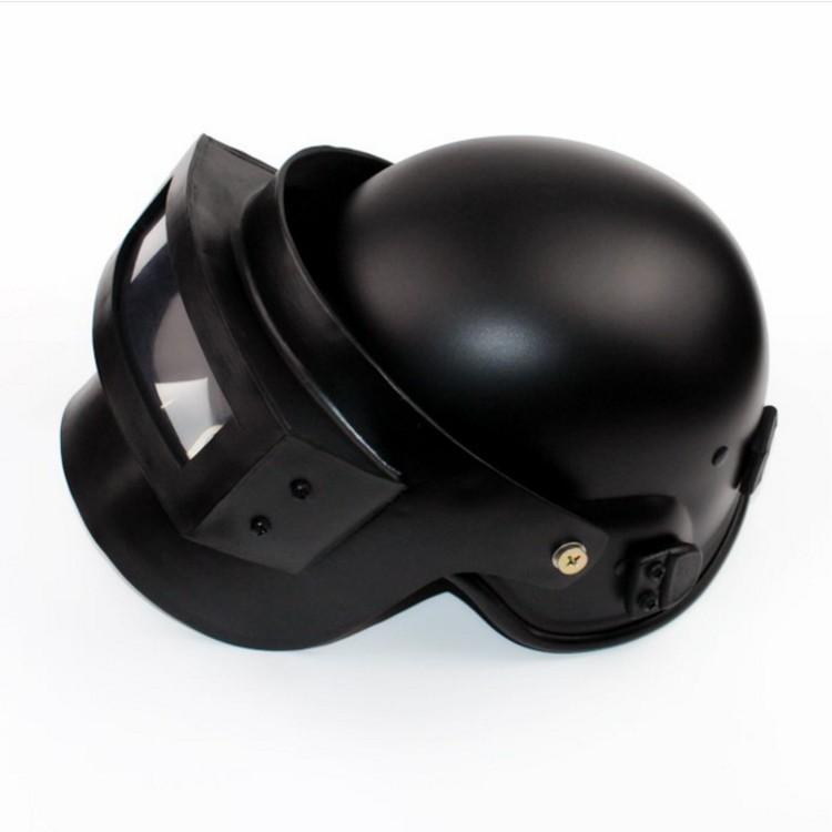 Premium Game Mask For Adult Role Play Featuring Silvery Chicken Dinner Helmet Design