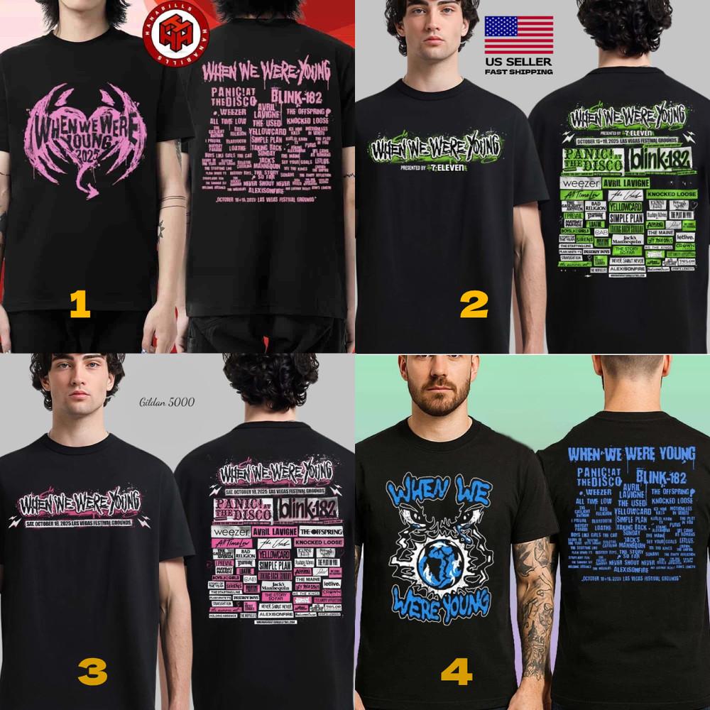 

When We Were Young 2025 Festival Day 1 Lineup In Las Vegas NV On October Unisex T-Shirt XXXXL