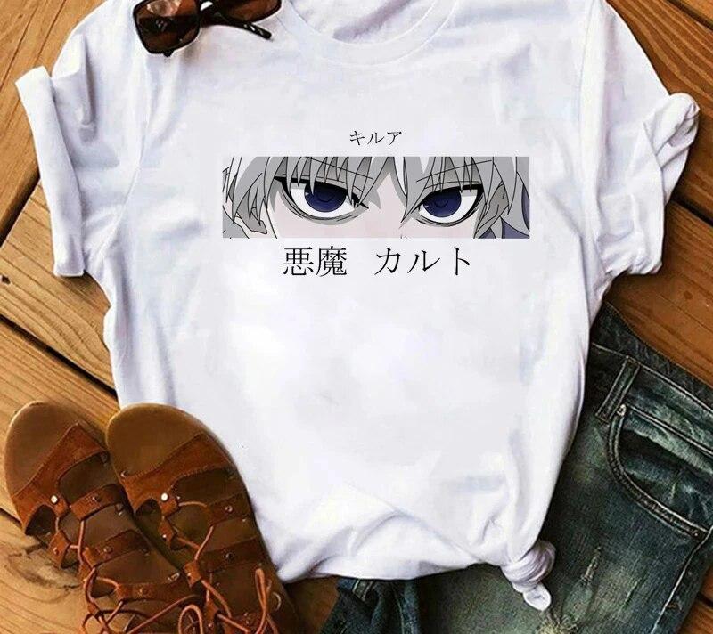 Japanese Anime Hunter x Hunter Graphic Print T Shirt Fashion Casual Vintage Short Sleeve Plus Size T Shirt Women