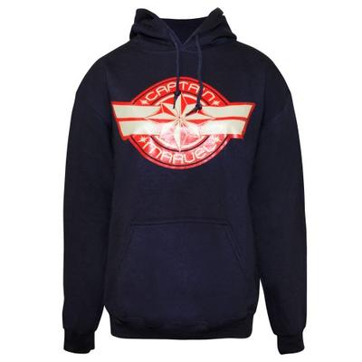 Sweat à capuche logo Captain Marvel pour femmes