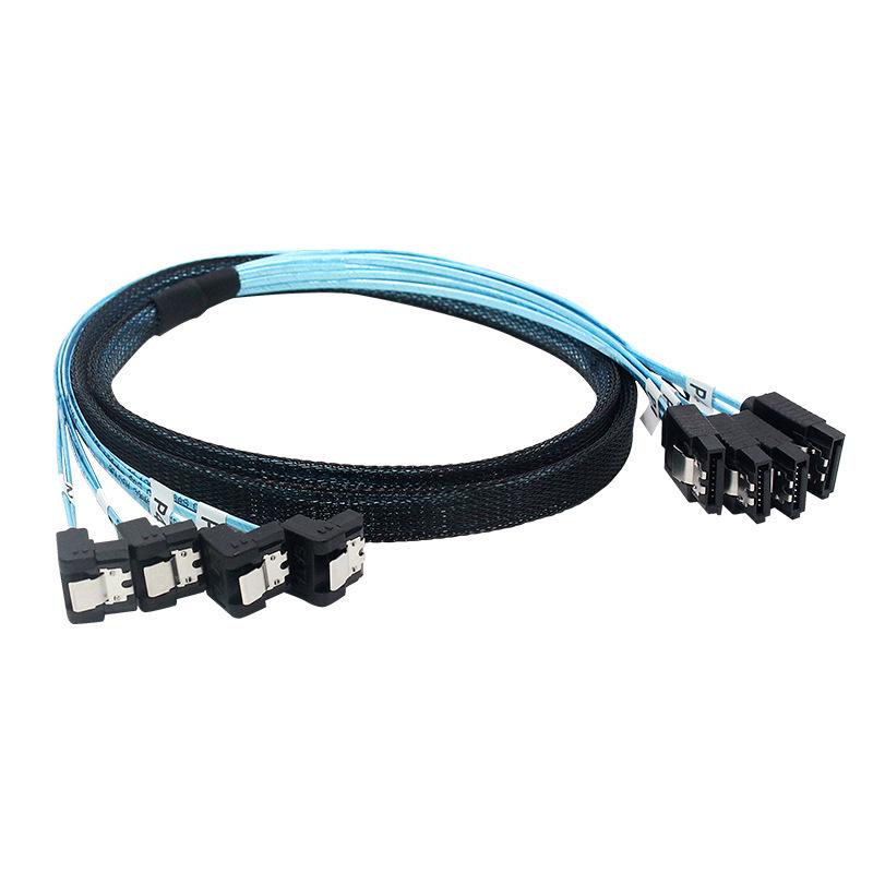 

SATA to SATA Straight-Angle Server Cable for SSD and Motherboard, 12G Data Transfer 0.5m