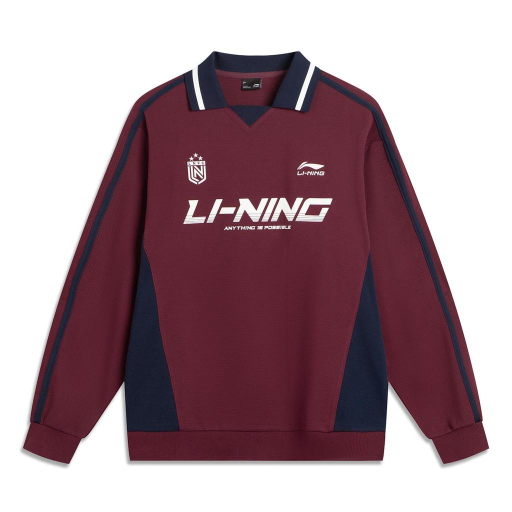 Li Ning Sports Lifestyle Series Loose Fit Logo Sweatshirt Unisex Sweatshirt AWDVC89-5