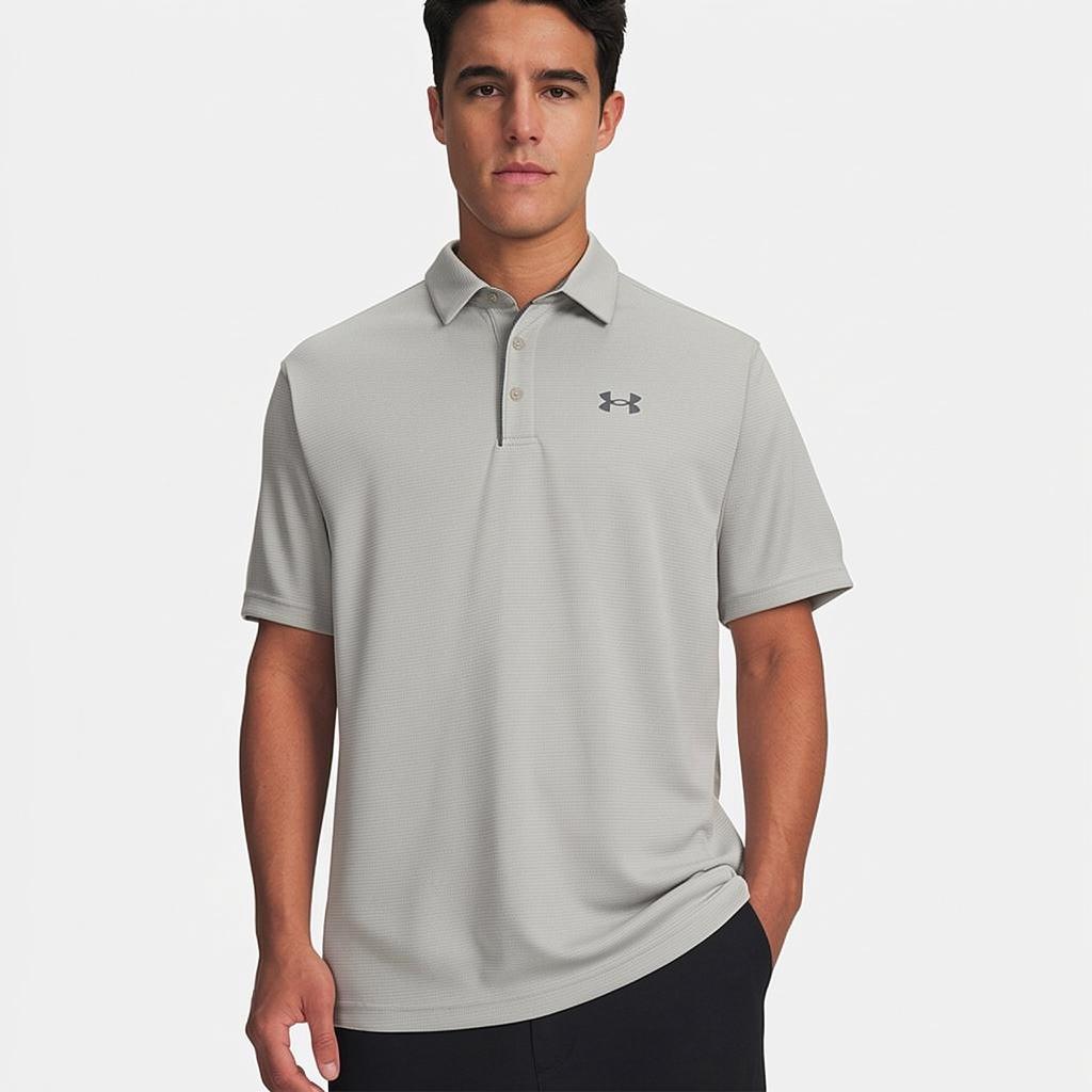 Under Armour Tech Logo Atmungsaktiv Knopf Locker Kurzarm Poloshirt Herren Oberteile 1290140-069