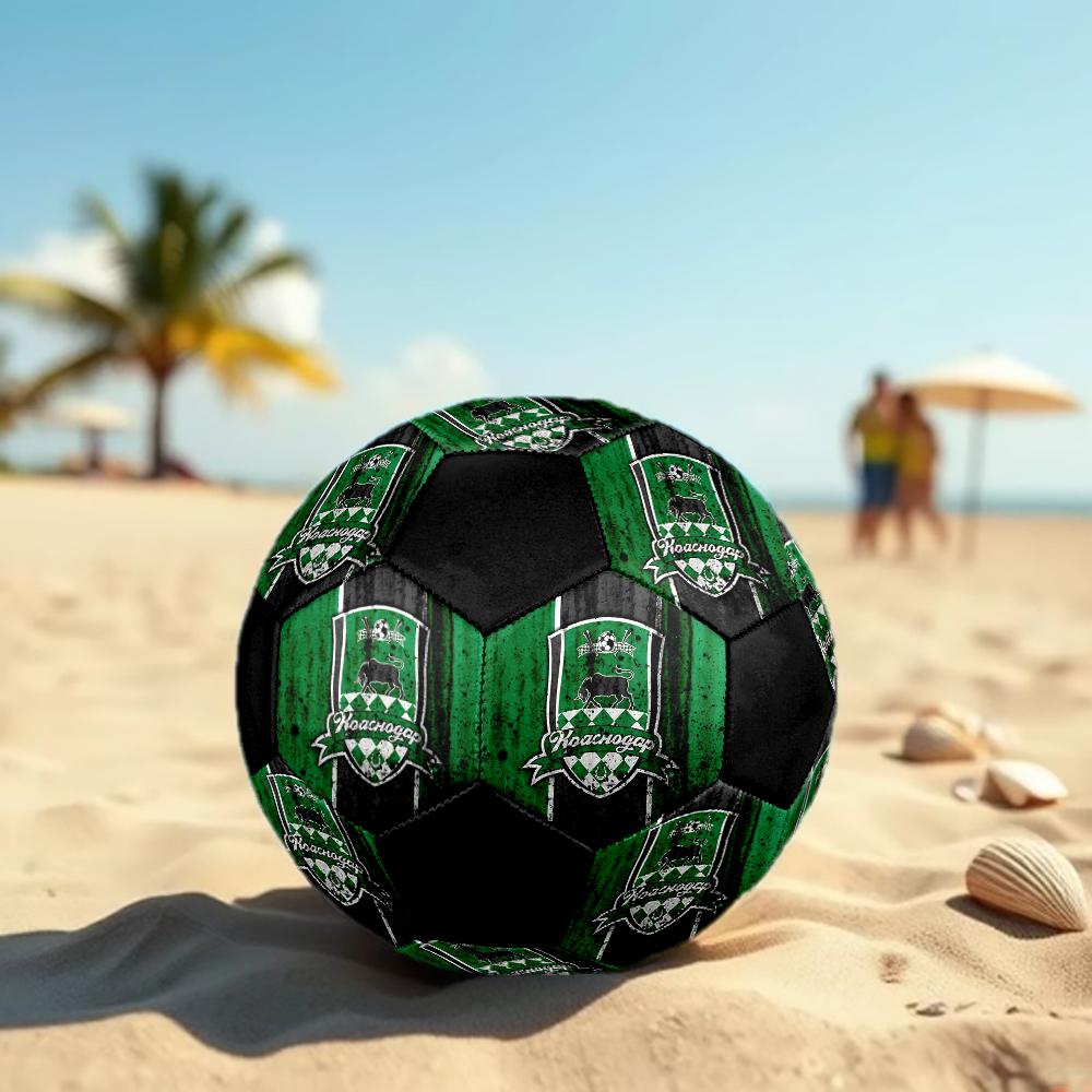 SIZE 5 FC Krasnodar Soccer Ball Colorful All Ages Machine Stitched PVC Competition Ready Durable High-Bounce