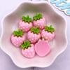10PCS Živica Kawaii Farebné Cartoon Jahoda Flatback Stone Decor Scrapbook DIY luk Figúrka Príslušenstvo Výroba šperkov