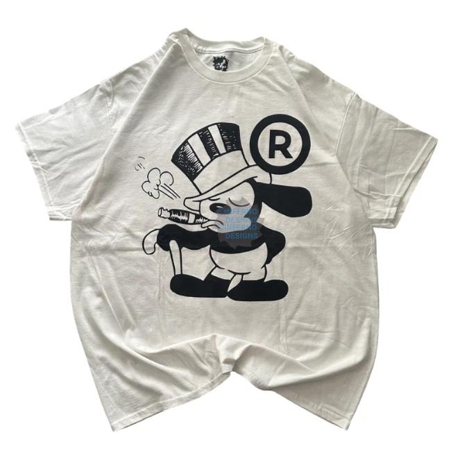 

Oswald The lucky Bunny Shirt Y2K Grunge Streetwear Retro Cartoon Vintage Tee M