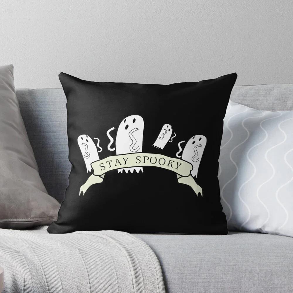 Black Fear Skeleton Decorative Home Pillow Case Cushion Covers Autumn Living Room Sofa Bed Halloween Pumpkin
