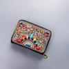 Ethnic Style Card Holder - Multi-layer Premium Hand-feel Vintage Delicate Beaded Zipper Pocket