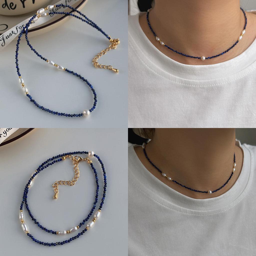 Ny Stil Geometriskt Pärlhalsband För Kvinnor Med Vintage Design Och Elegant Lås Halsbandskedja