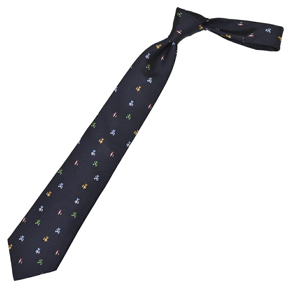 Paul Smith Teddy Bear Silk Tie 8cm Eps21w002 NAVY Men's (Size Wide) GLU1-49