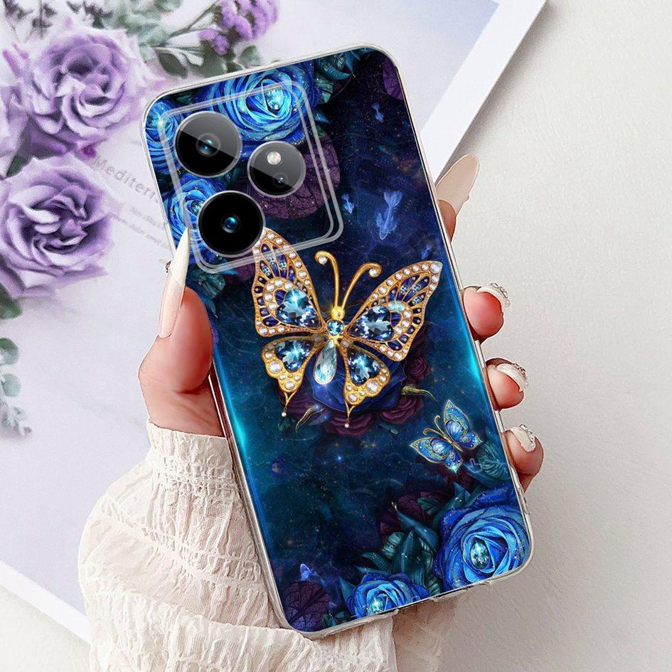 For Realme GT 7 7T Case 2025 Popular Flower Soft Clear Silicone TPU Protective Cover For Realme GT7 Pro RMX5011 Phone Case Shell