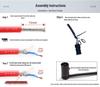 Right-Angle 3-Pin XLR Male to Female Microphone Audio Cable