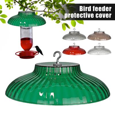 Plastic Protective Dome Cover for Hanging Birds Feeder Weatherproof Hummingbird Feeder Rain Guard Squirrel Baffle for Outside