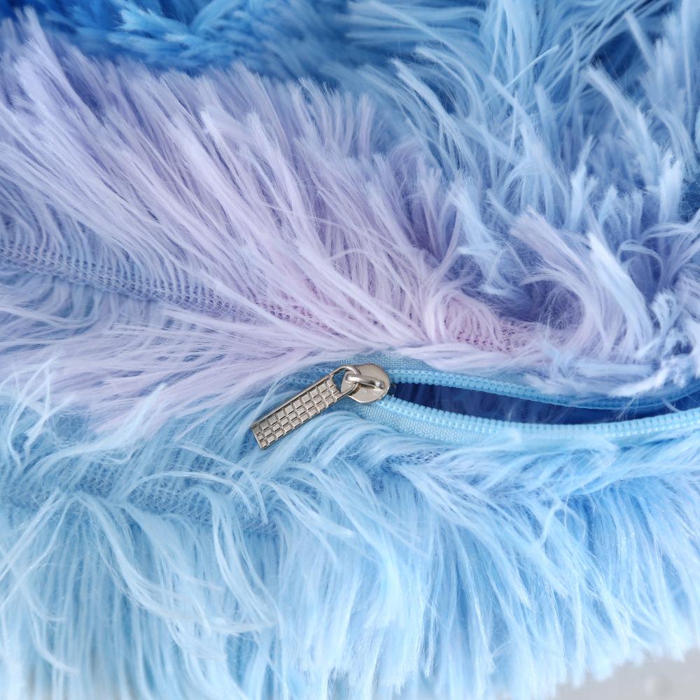 PV Samt Plüsch Nachttisch Weiche Tasche Einfarbig Batik Sofa Kissen Leder