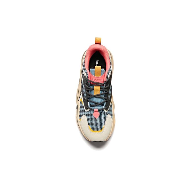 Anta Girlish Heart Cushioning Slip Resistant Abrasion Resistant Low Top Running Shoes Women's Beige Black Green 12918881-3