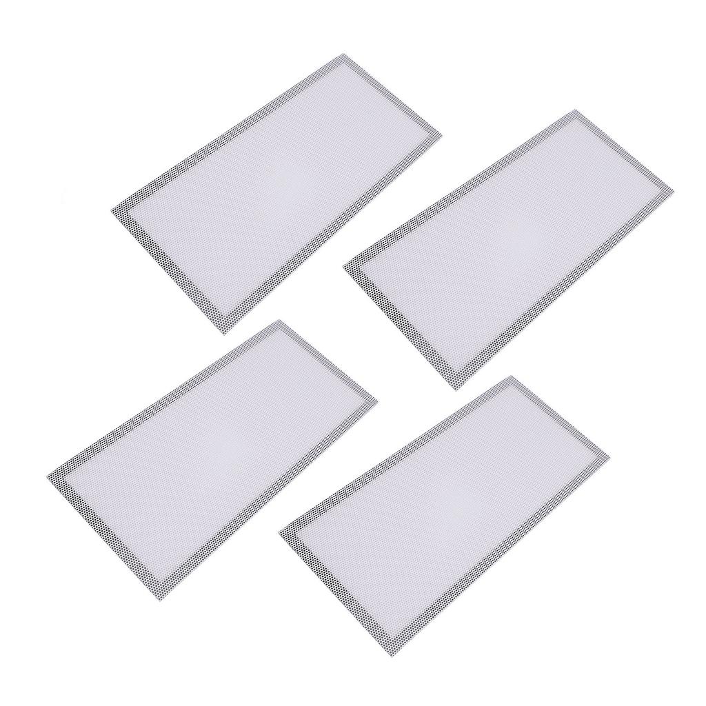 4 Stück Magnetische Bodenregister-Lüftungsgitterabdeckungen 5,5x12 Zoll Magnet PVC-Lüftungsgitternetz für Wand Decke Boden zum Auffangen von Schmutz Haaren