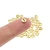 50Pcs 3mm/4mm Handmade Mini Metal Buttons DIY Doll Clothing Sewing Round 2-Holes Flatback Buttons Scrapbooking Accessories