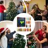 2025 Cocktail 24 Tage 2D Acryl Weihnachtsdekoration Countdown Adventskalender Für Haustür Büro Zuhause Hängende Ornamente